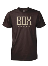 Load image into Gallery viewer, BDX Bordeaux DK Chocolate in Brown Print with Brown back print of Neighborhoods