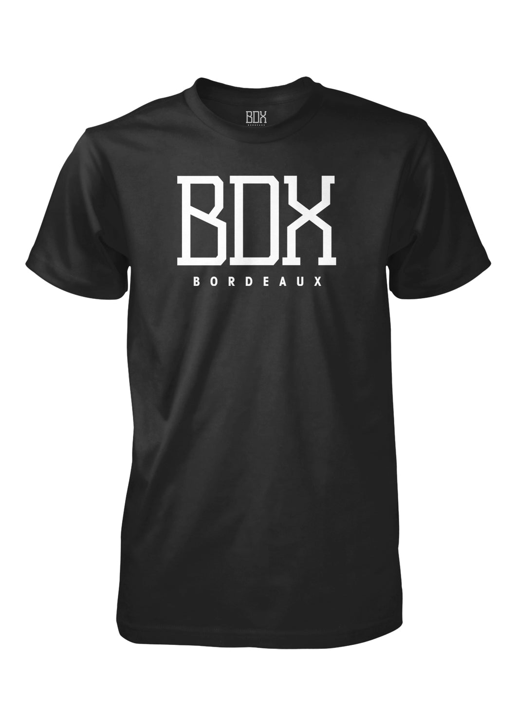 BDX Bordeaux Graphite Black in White Print with Lt Blue back print of Neighborhoods
