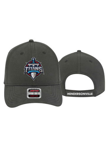 Hendersonville Titans Team Logo Embroidered Comfy Fit Flex Hat | 3 Colors