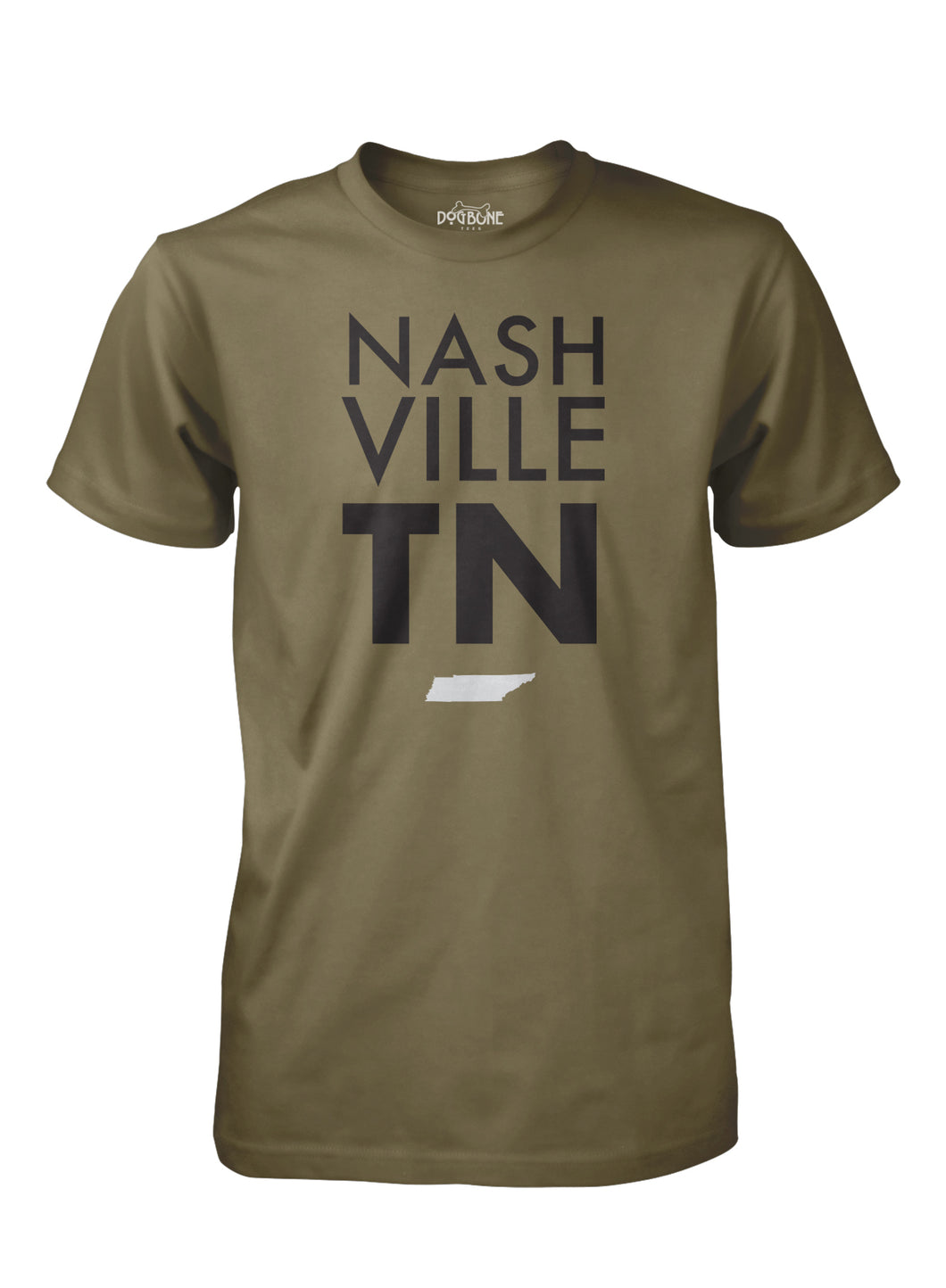 Nashville Stacked Military Green