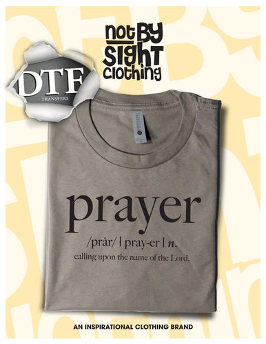 Prayer DTF Transfer