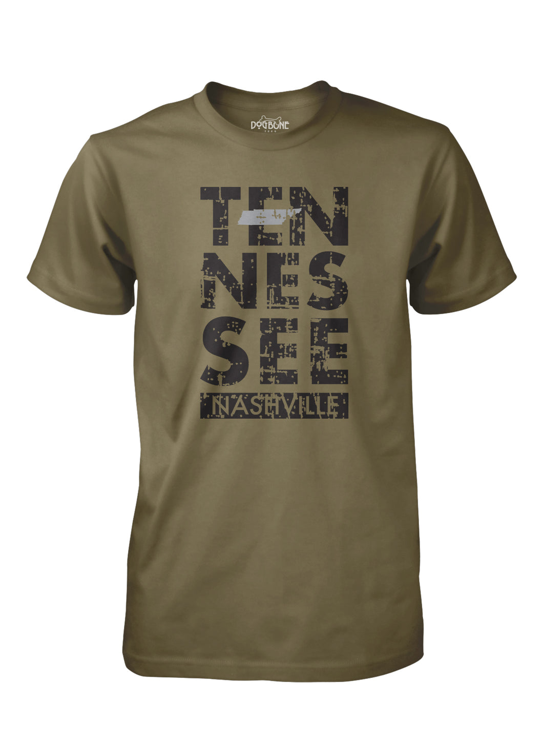 Tennessee Stacked Military Green